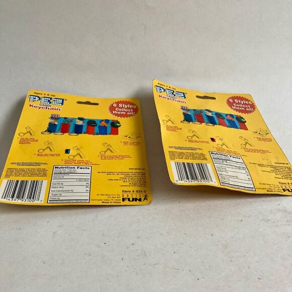 Lot 2 Pez Candy Keychains NEW On Cards Horse & Lion Dispensers - Picture 5 of 5